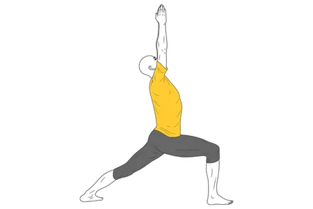 Yoga: Warrior pose 1