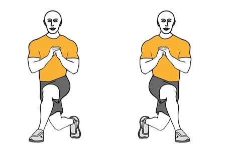 Zancadas cruzadas adelante