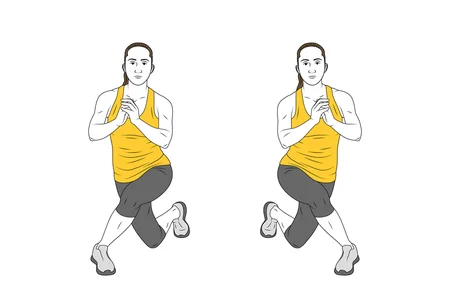 Zancadas cruzadas adelante