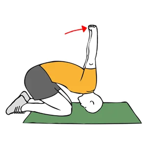 Estiramiento de pectorales y hombros con cabeza apoyada