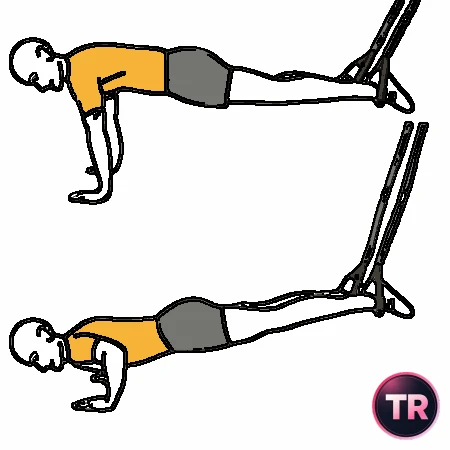 Flexiones de brazos con TRX