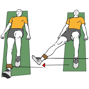 Abducción de cadera con cable-polea acostado en el suelo