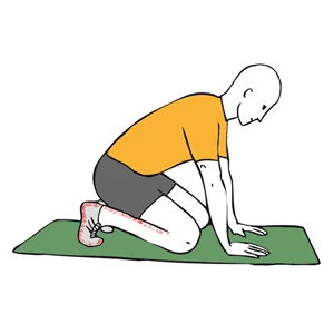 Estiramiento para soleo y pies