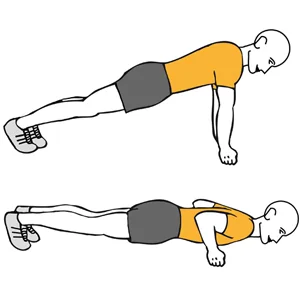 Flexiones de brazos con apoyo de nudillos