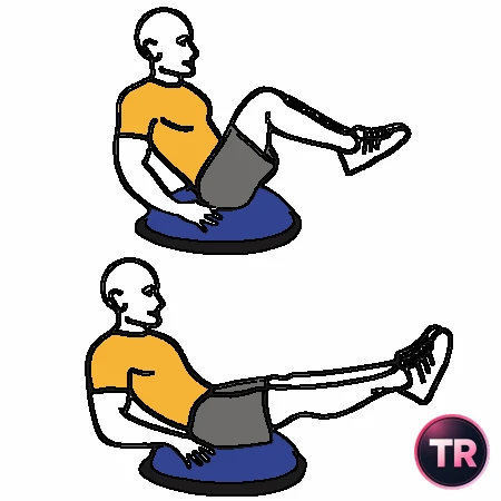 Encogimientos sobre bosu