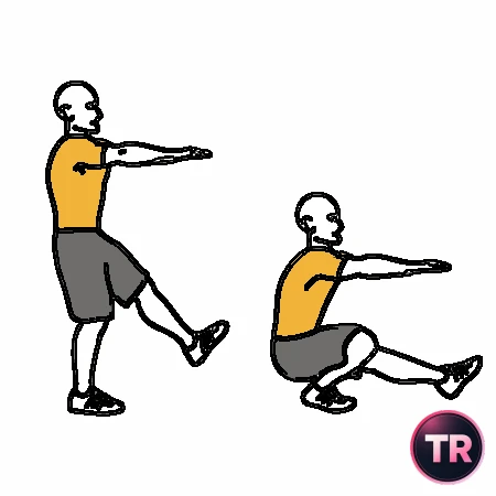 Single-leg deep squat