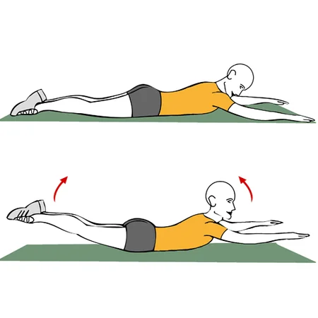 Superman o extensión lumbar
