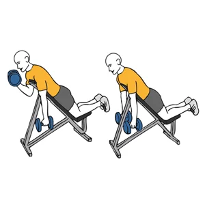 Biceps curl prone on an incline bench