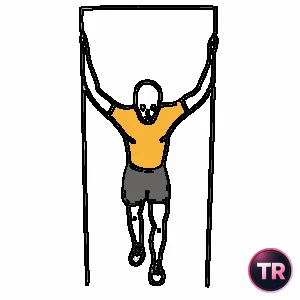 Estiramiento pectoral con brazos en cruz y apoyados
