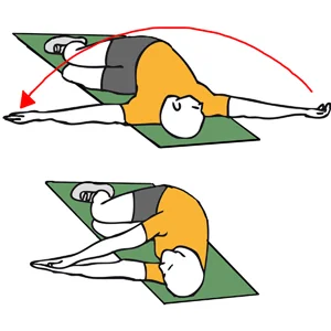Rotación de tronco tumbado boca arriba