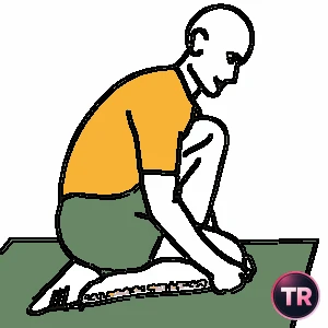 Estiramiento del tibial anterior en cuclillas