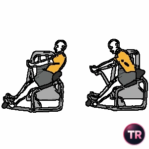 Crunches on a machine abs arms extended