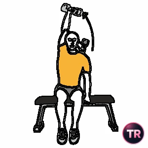 Triceps extension one-arm with dumbbell without assisted
