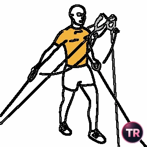 Dumbbell front raise with a cable machine