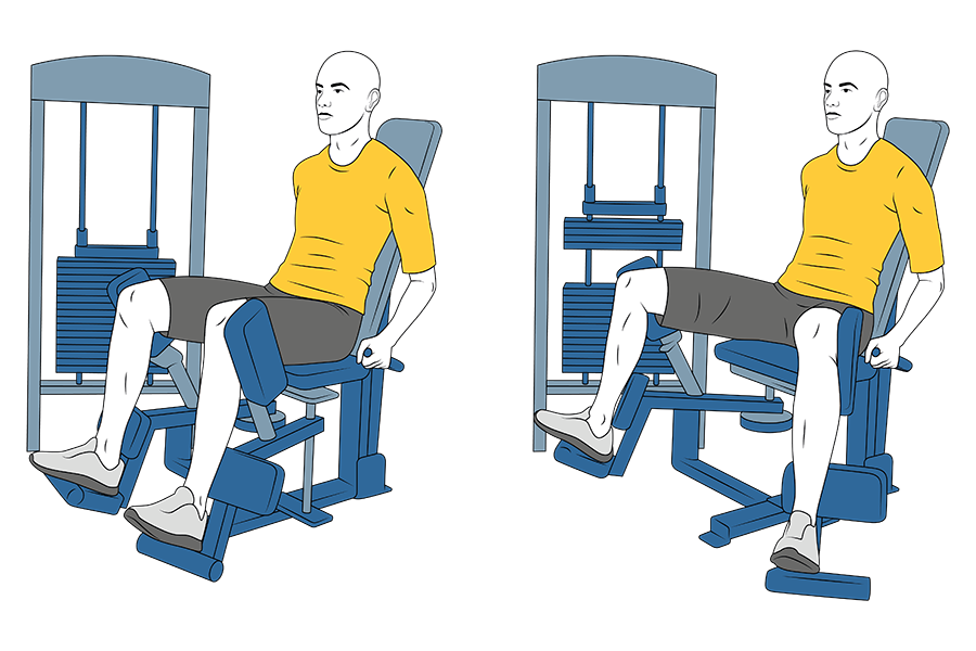 Abducción de cadera en maquina sentado