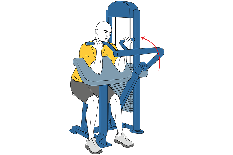 Solo máquinas para empezar en el gimnasio. Día 2