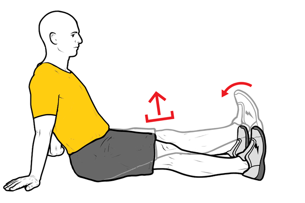 Elevación de la pierna en extensión