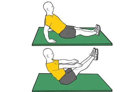 Encogimiento en V sentado