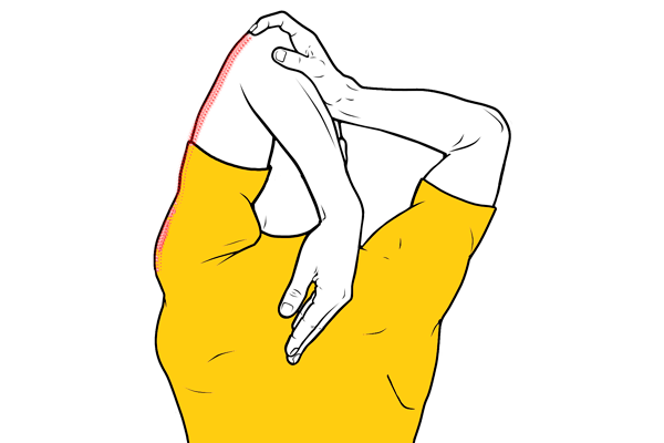 Estiramiento de tríceps detrás de la cabeza