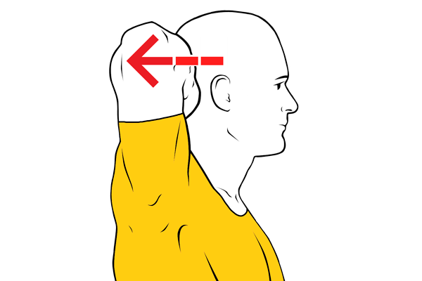 Extensión isométrica de cuello