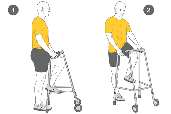 Ejercicio básicos con andador