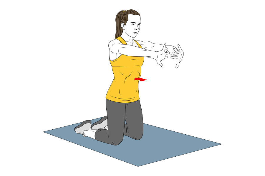 Hipopresivo de rodillas