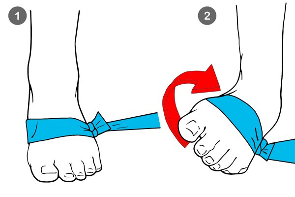 Ejercicio esguince de tobillo.