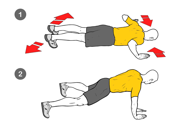 Jumping jack en plancha