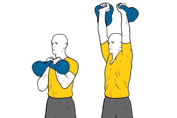 Kettlebell: Press de hombros