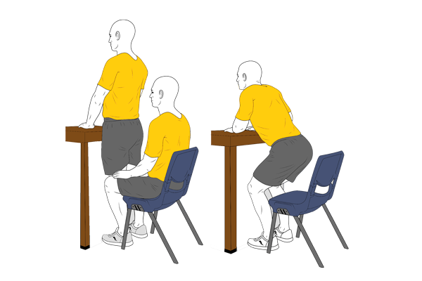 Ejercicios Solo con una silla o banco