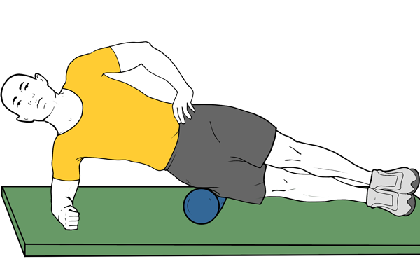 Masaje de la banda iliotibial