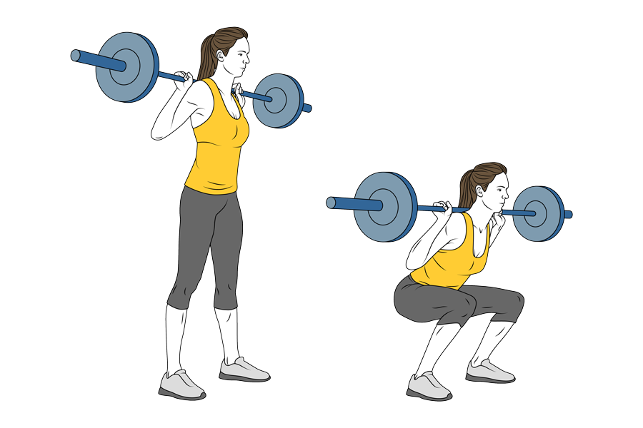 2 días en el gimnasio para mujeres. Día 2