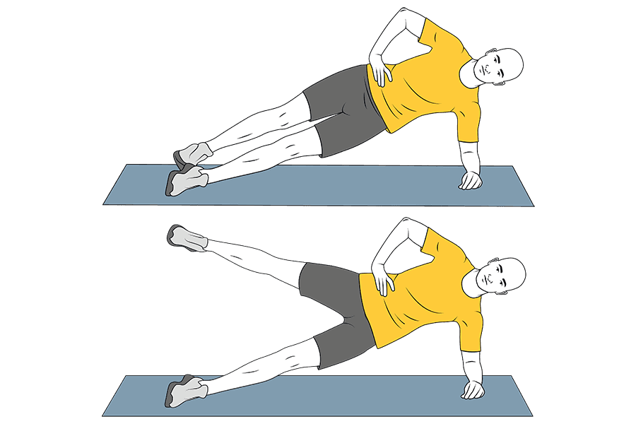 Abduccion de cadera en equilibrio lateral