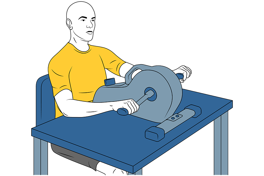 Pedalier con las manos