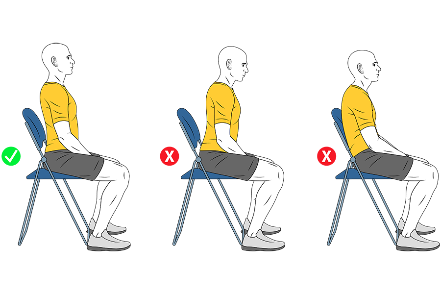Postura correcta sentado