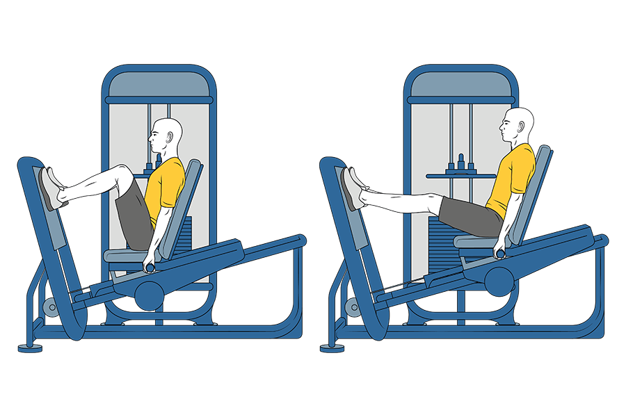 Prensa horizontal en maquina