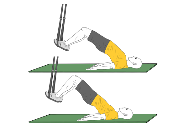 Press de cadera con trx