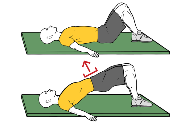 Puente de hombros y glúteos y apoyo prono