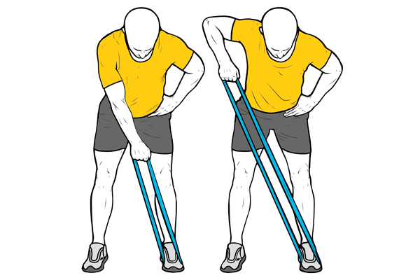 Remo con banda elástica