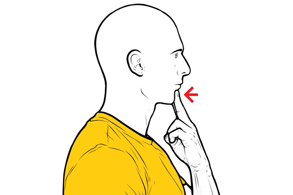 Protracción mandubular isométrica