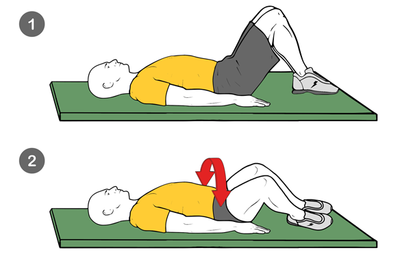 Rotación lumbar tumbado