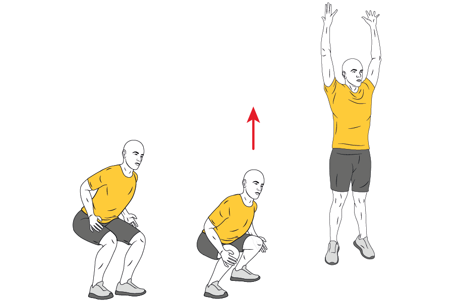 Salto vertical con impulso