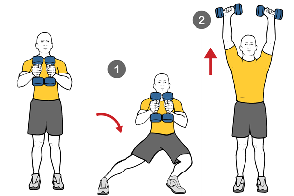 Zancada lateral con marcuernas